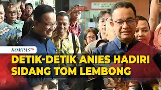 Momen Anies Menghadiri Sidang Perdana Tom Lembong