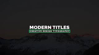 20 Animated Titles V | Premiere Pro Templates - Motion Array
