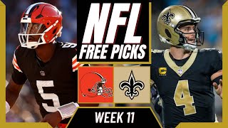 NFL Week 11 Picks | BROWNS vs SAINTS Free Picks Today | NFL Week 11 Predictions