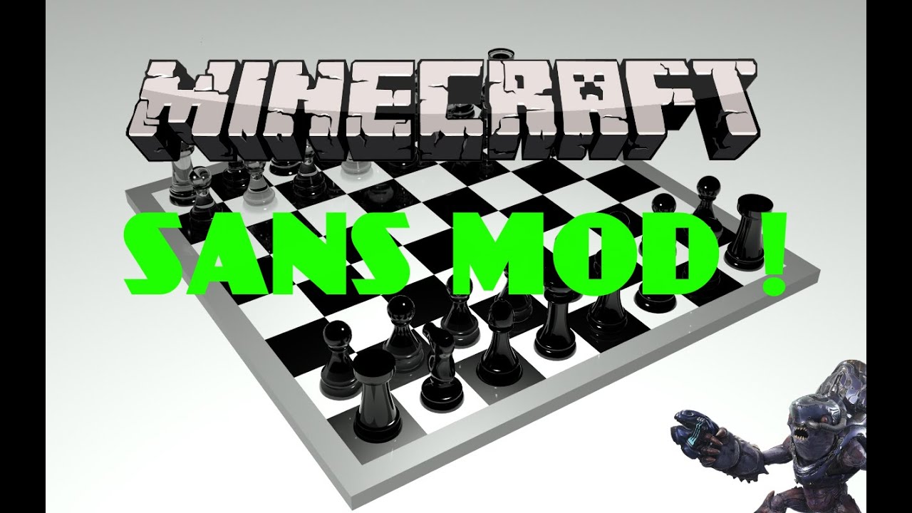 Minecraft déco : fabriquer une table d'echec ( sans mod ) - YouTube