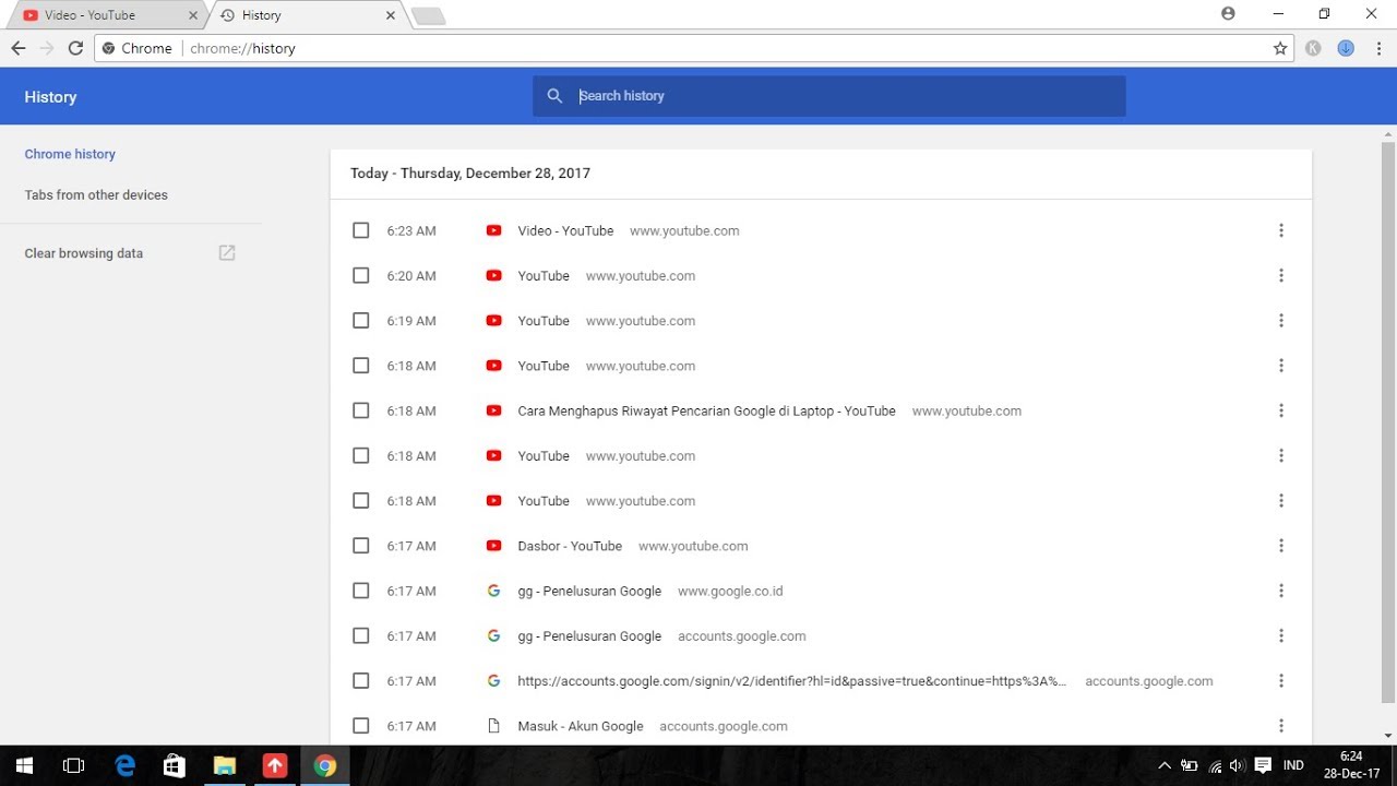 cara menghapus riwayat pencarian google chrome dengan mudah 100 berhasil