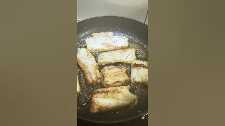 Spanish Mackerel fish fillet cooked in butter #shorts #asmr