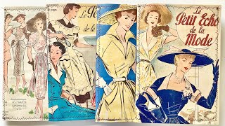 Vintage French fashion journals