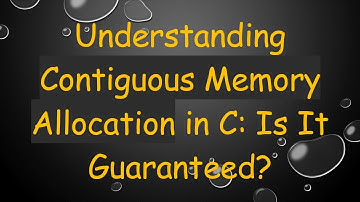 Understanding Contiguous Memory Allocation in C: Is It Guaranteed?