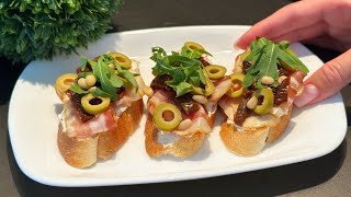 Delicious snack in 5 minutes! These sandwiches will disappear from the table in 1 minute! by Lecker mit Nicole 2,557 views 4 weeks ago 3 minutes, 10 seconds