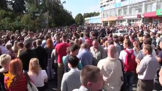 Тысячи людей на похоронах украинских солдат