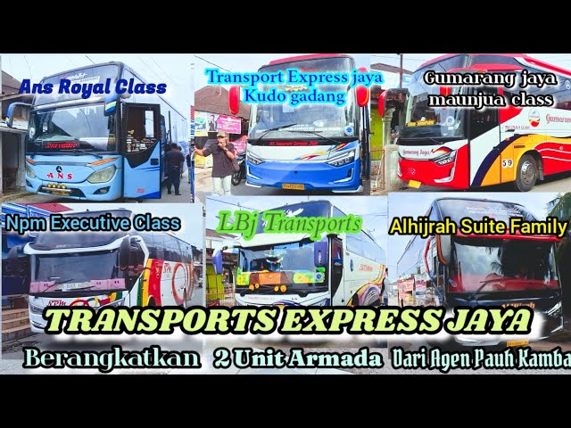 Harinya Bagi Po Transport Express jaya‼️2+1+1+1+1Unit Armada Penumpang Plus motor class=