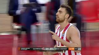 Τα Highlights της αναμέτρησης Ολυμπιακός - Γκραν Κανάρια (98-77) 20.12.2018
