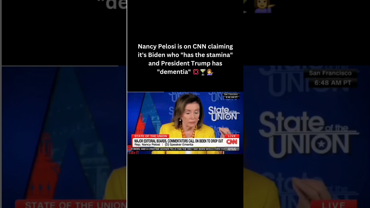 Pelosi ARGUES Trump has dementia not Biden! 