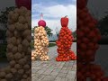 Fruit on the right touch🍓🥔🍅3D Special Effects| 3D Animation #shorts #vfxhd