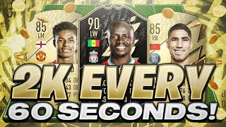 OMG 2K EVERY 60 SECONDS FIFA 22 BEST TRADING METHOD (FIFA 22 SNIPING FILTERS & FLIPPING)