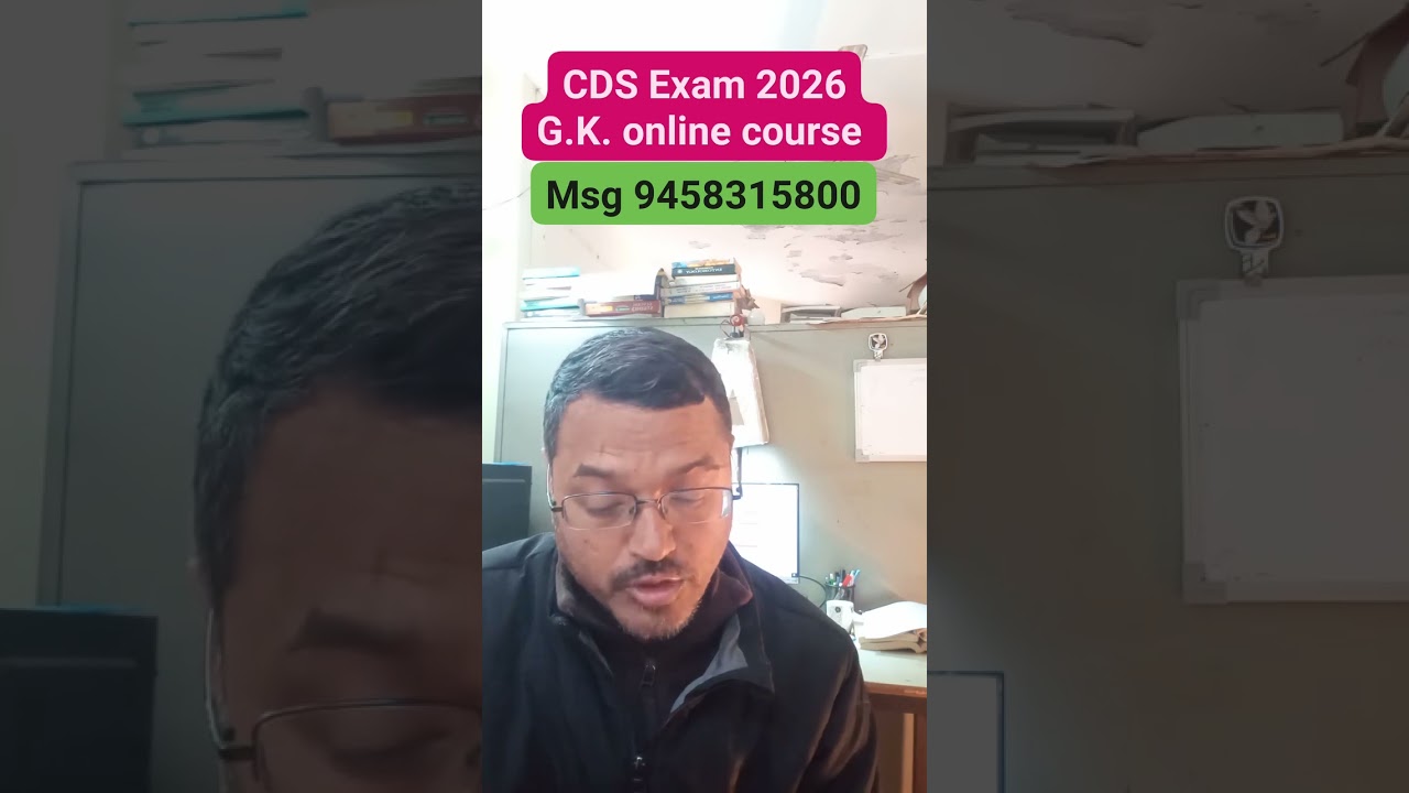 Best CDS exam coaching in dehradun general knowledge course 