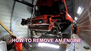 HOW TO REMOVE THE MOTOR FROM AN 93-02 CAMARO/TRANSAM