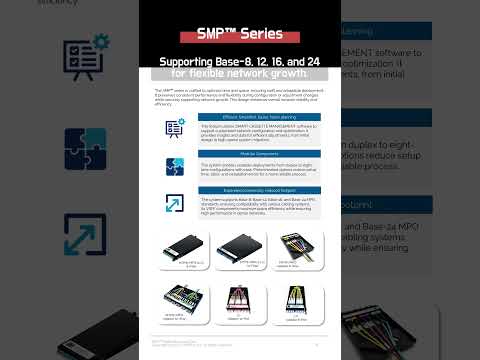 S-MODUL SMP™ Series — Redefining Data Center Connectivity