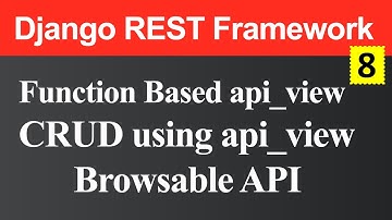 Function Based API View in Django REST Framework (Hindi)