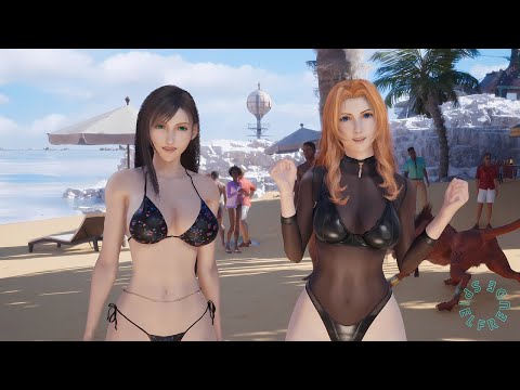 Testing Tifa S Newest Stars Patterned Bikini MOD Soon FREE On Nexus