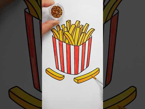 <strong>Glitter</strong> French Fries #crunchyfries #glitterart #<strong>glitter</strong> #color #food