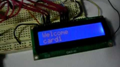 Demo RFID access control with arduino