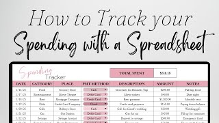 How to Manage your Spending with a Spreadsheet Budgeting Tools for Beginners Google Sheets Excel