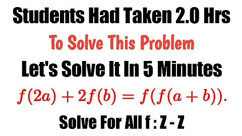 Solving An Insanely Hard Problem For High School Students