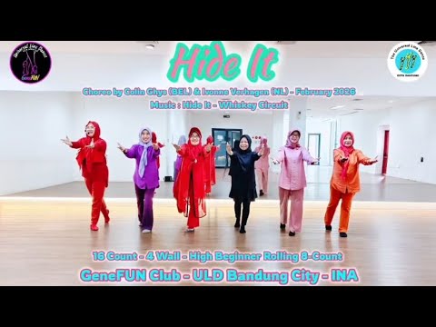 Hide It ~ Line Dance | Choreo by Colin Ghys (BEL) & Ivonne Verhagen (NL) - February 2026