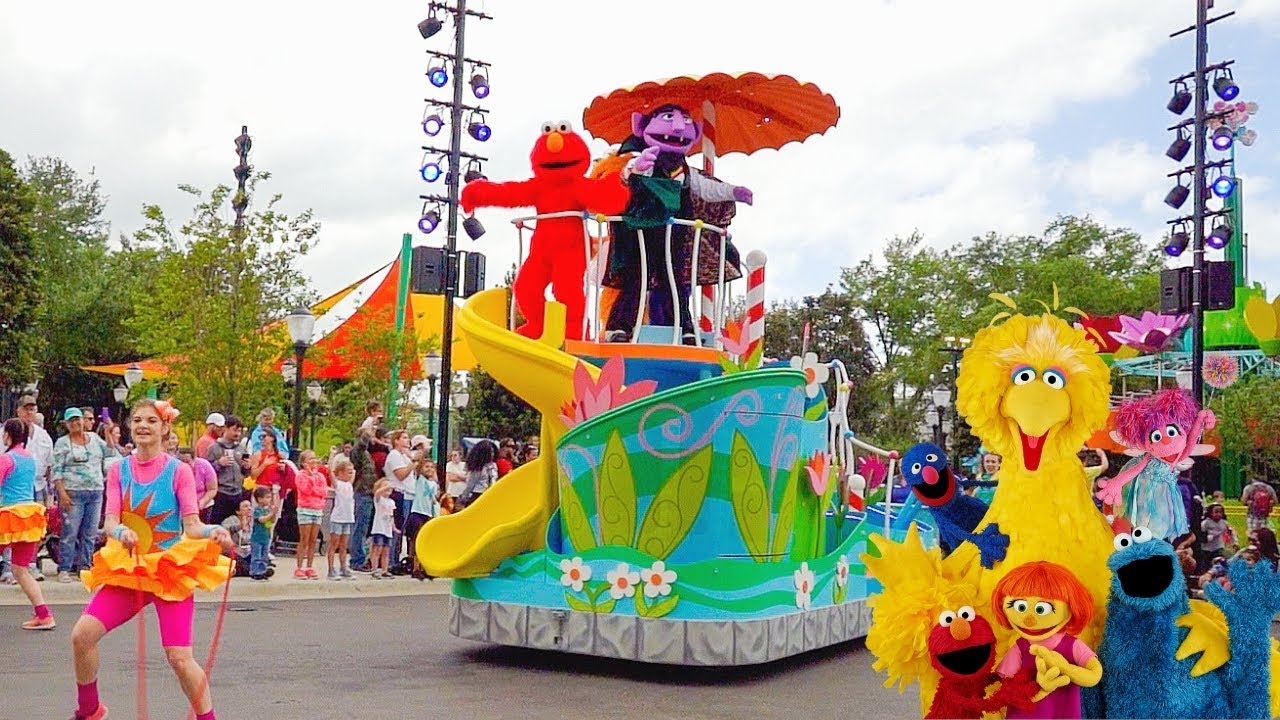 Sesame Street Party Parade at the New Sesame Street Land in Seaworld Orlando YouTube