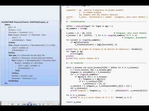 Vidéo: Comment Python implémente-t-il l'algorithme de Dijkstra ?