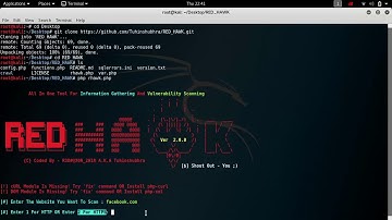 Kali Linux   RED HAWK v2