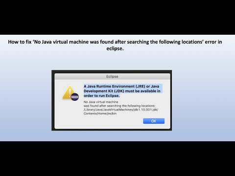 Java Runtime Environment or Java Development Kit must be available in order to run Eclipse.