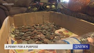 One Corpus Christi woman collects pennies for organizations