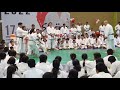 Jka karate  girls kumite practice under shiina sensei during jkawf india 7th karate camp