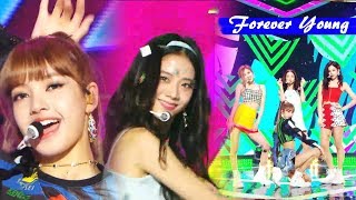 Video thumbnail of "[HOT]BLACKPINK -  Forever Young , 블랙핑크 - Forever Young Show Music core 20180804"
