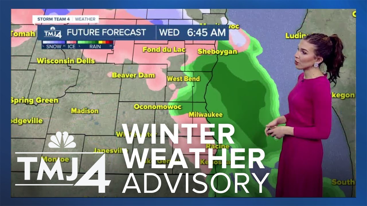 Winter Weather Advisory in effect for SE Wisconsin - YouTube