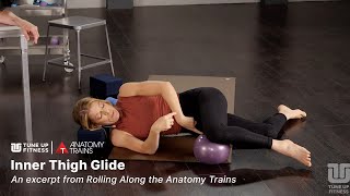 Inner Thigh Glide Rollout with Coregeous | An Excerpt from Rolling Along the Anatomy Trains
Your inner thigh muscles are interconnected to so many parts of your body. The tone and tension of your inner thighs have ripple effects throughout the tissues, like your pelvic floor! Do this isometric check in with Jill using the Coregeous Ball and Contract/ Relax techniques to help assess the robustness of your inner thighs.
About ROLLING ALONG THE ANATOMY TRAINS
A Comprehensive Tour of Self-Myofascial Mapping, Mobilization and Embodiment
Join two expert tour guides as you roll through the Anatomy Trains to lighten and enlighten your body. This innovative collaboration in connected self-treatment combines research, practical application and a wealth of clinical experience.
Jill Miller and Tom Myers prepare you with the latest in soft-tissue science and take you on a deep dive into unique self-massage sequences that help you directly contact the Anatomy Trains and build your tactile self-treatment map. Awaken your embodied senses as you travel deep inside and take in the enormous view of your body’s inner space. Learn more: http://tuneup.fit/roll-the-trains Inner Thigh Glide Rollout with Coregeous | An Excerpt from Rolling Along the Anatomy Trains