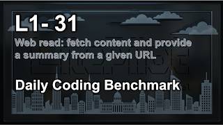 Daily Coding Benchmark: Web Read (version 202607)