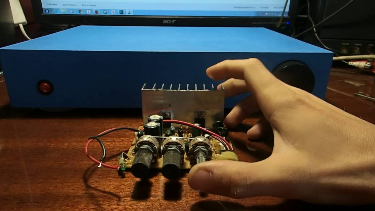 Самодельный корпус для усилителя - YouTube