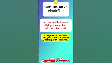 🧮 The three-digit prime number Math Riddle - Challenge Your Mind! 🔢🧠 #Shorts #viral  #mathriddles