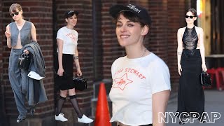 Kristen Stewart spotted out in newyork city to promote Love Lies Bleeding