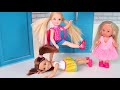Подножка  Новенькая в Школе  Кто Будет Главный? Мультики Куклы Барби Игры Для девочек IkuklaTV
