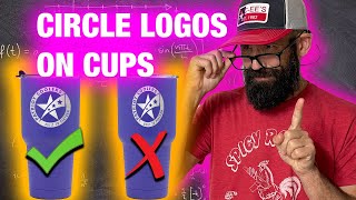 Circle Logo Engraving on Cups: How To Make It Look Correct