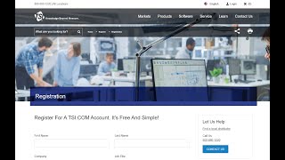 How to Set Up Your TSI.com Account screenshot 1
