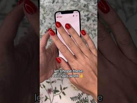 Видео: me after hearing about the red nails theory ONCE #rednailstheory #tinder #dating