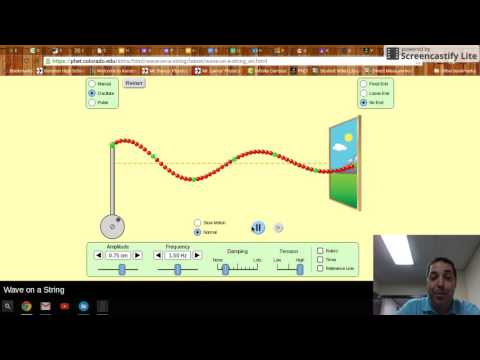 Intro to PhET Wave Motion simulation