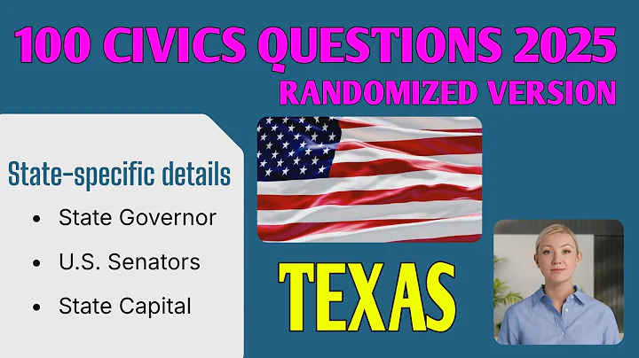 100 Civics Questions for the 2025 U.S. Citizenship Test – Texas (Random Order)