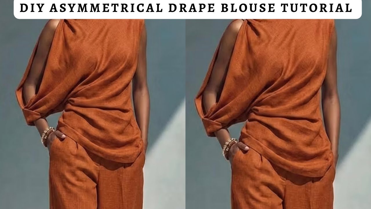 HOW TO DRAFT AN ASYMMETRICAL DRAPED BLOUSE WITHOUT LOSING THE FIT