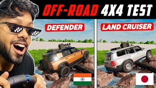 Toyota Land Cruiser VS Land Rover Defender | Off-Road 4x4 Challenge - BeamNG