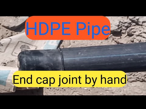 HDPE Pipe End cap joint by hand| yasir