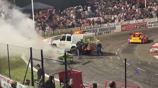 Mahem Raceway Accedent