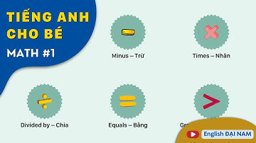 🌈 Math for Kids #1 | Học Ký Hiệu Toán Học Tiếng Anh Cơ Bản | 📺 English Đại Nam for Kids