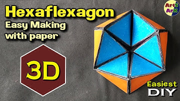 Hexaflexagon easy making | Magical Paper Toy | How to make a 3D Hexaflexagon | Big Hexaflexagon 2